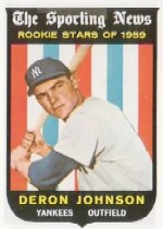 1959 Topps Baseball Cards      131     Deron Johnson RS RC